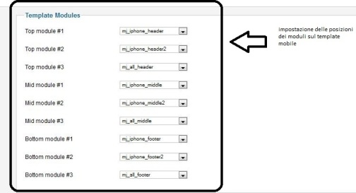 Assegnazione moduli mobile